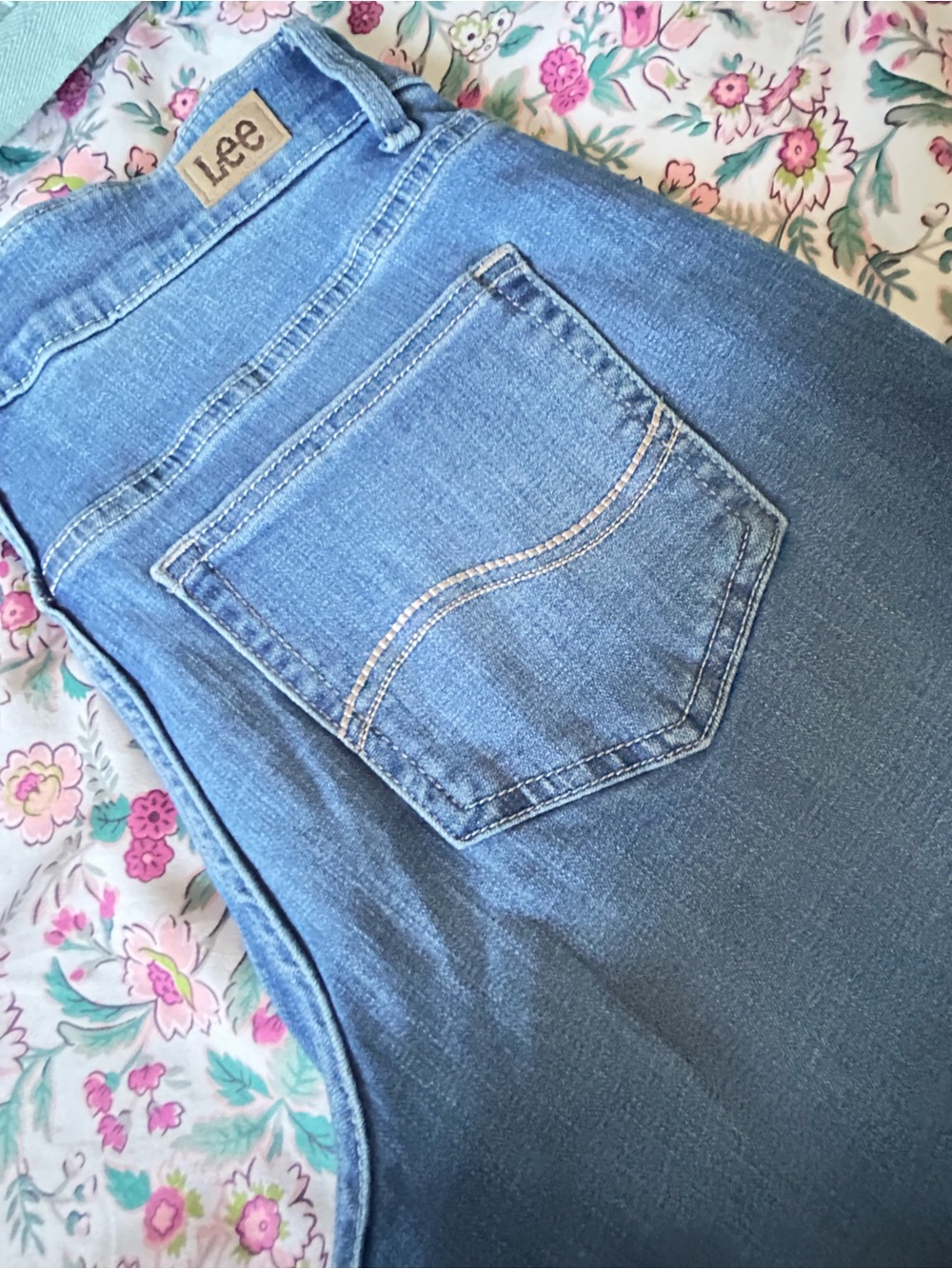 Lee Women's Light Blue Flare Jeans - Picture 6 of 8